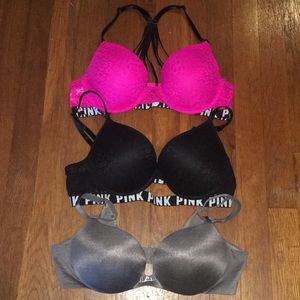 VS/PINK Bras (3)